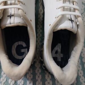 G-4 White and Navy Camo Golf Athletic Sneakers
